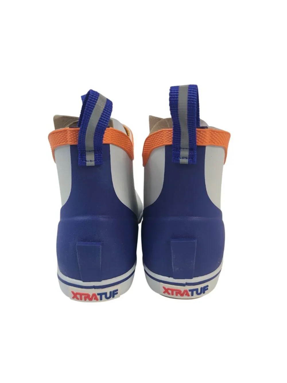 NEW Xtratuf Youth Ankle Deck Boots Sz US 2 White & Blue Waterproof